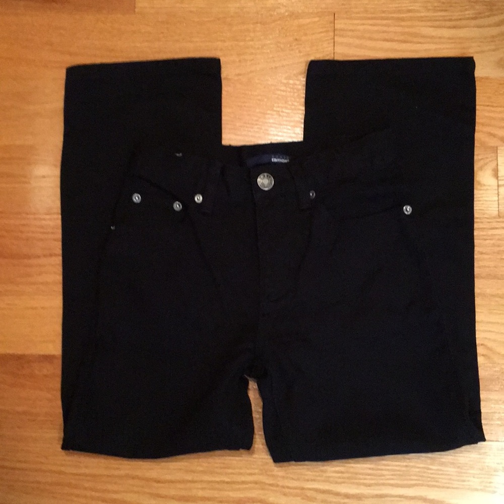 NWOT BASIC EDITIONS Boys Black Jeans Size 10 R